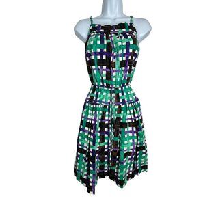 DURO OLOWU Womens size small dress fit flare cotton
